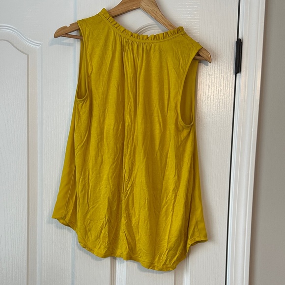 LOFT Mustard Sleeveless Blouse - Picture 4 of 4
